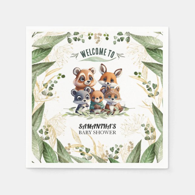 Storskog: Firande av Baby Napkins Pappersservett (Framsidan)