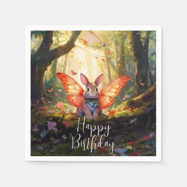 Storskog Grattis på födelsedagen Pappersservett (Framsidan)