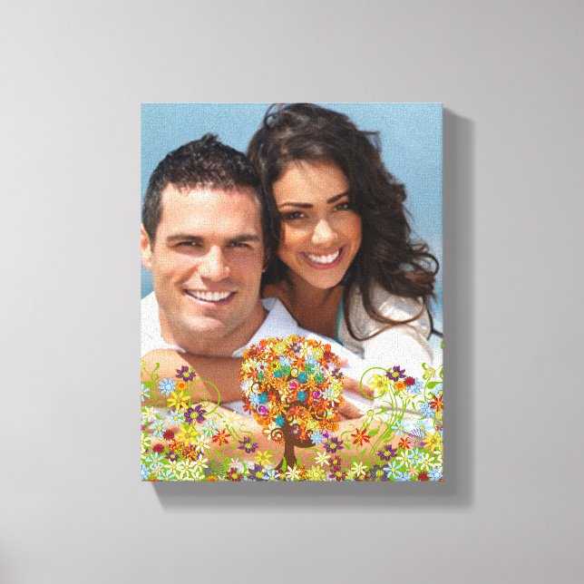 Storskog Side Gren Bröllop Canvastryck (Framsida)