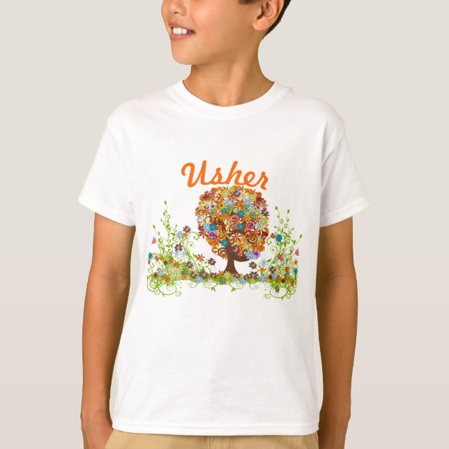 Storskog Side Gren Bröllop T-shirt (Framsida)