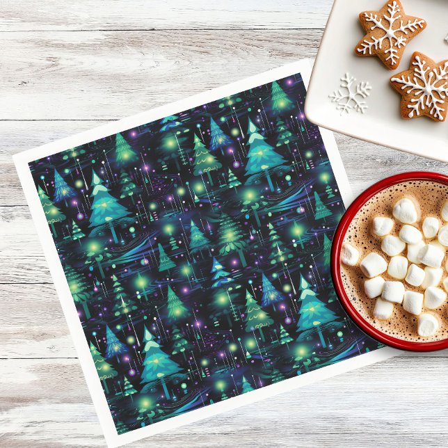 Storskog Träd Mönster Pappersservett (Skapare uppladdad)