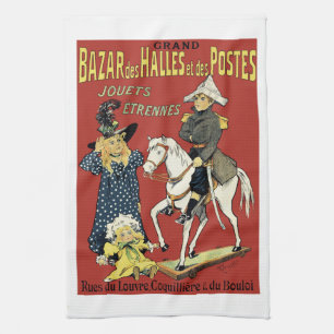Storslagen Bazardes Halles et de Postes Kökshandduk