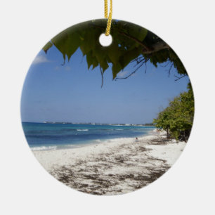 Storslagen Caymanstrand Julgransprydnad Keramik