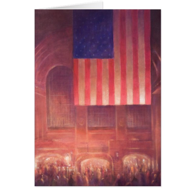 Storslagen centralstation hälsningskort (Framsidan)