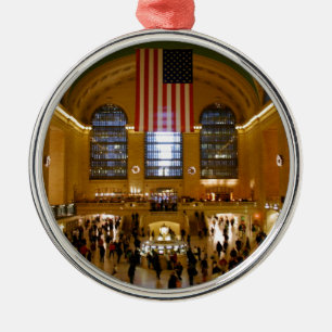 Storslagen centralstation New York Julgransprydnad Metall