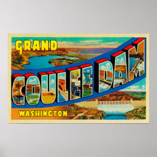Storslagen Coulee fördämning, Washington 2 Poster