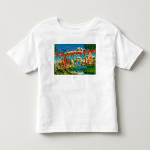 Storslagen Coulee fördämning, Washington - stort T-shirt