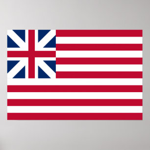 Storslagen facklig flagga poster