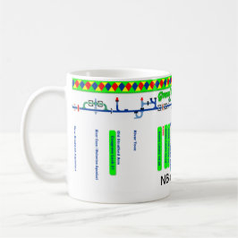 Storslagen facklig kanalruttkarta (1 av 4) mugg