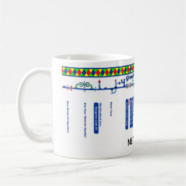 Storslagen facklig kanalruttkarta (1 av 4) mugg