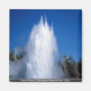 Storslagen Geyser, Yellowstone nationalpark, USA Magnet