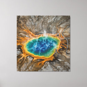 Storslagen Grand Prismatic Spring Canvastryck
