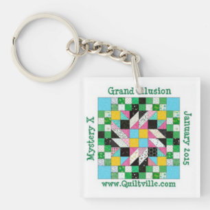 Storslagen illusionakrylkeychain