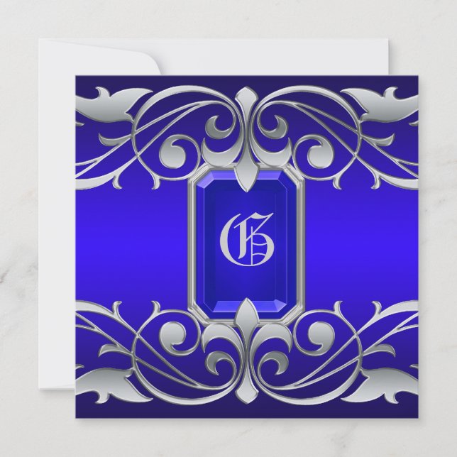 Storslagen inbjudan för rulla för silver för (Framsida)