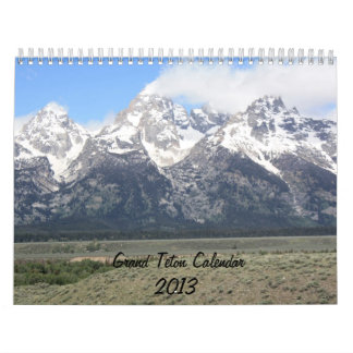 Storslagen kalender för Teton berg 2013