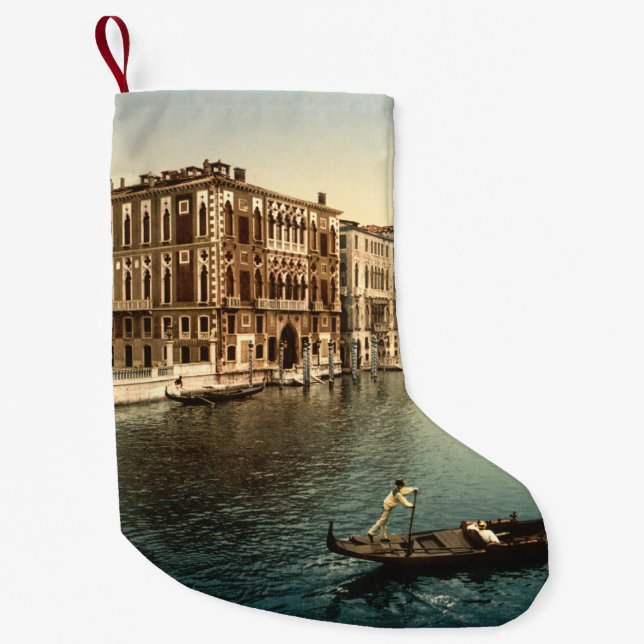 Storslagen kanal II, Venedig, italien Liten Julstrumpa (Framsidan)