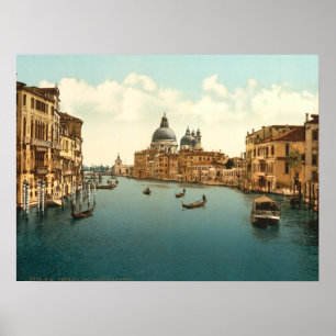 Storslagen kanal mig, Venedig, italien Poster
