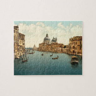 Storslagen kanal mig, Venedig, italien Pussel