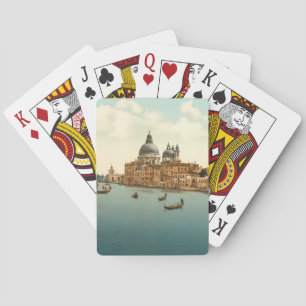 Storslagen kanal mig, Venedig, italien Spelkort