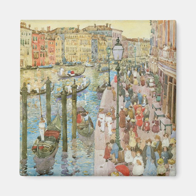 Storslagen kanal, Venedig av Maurice Prendergast Magnet (Framsidan)