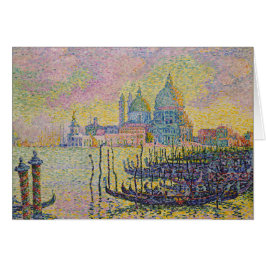 Storslagen kanal, Venedig av Paul Signac Hälsningskort