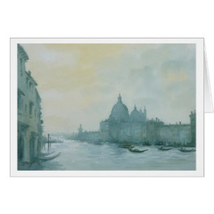 Storslagen kanal Venedig Hälsningskort