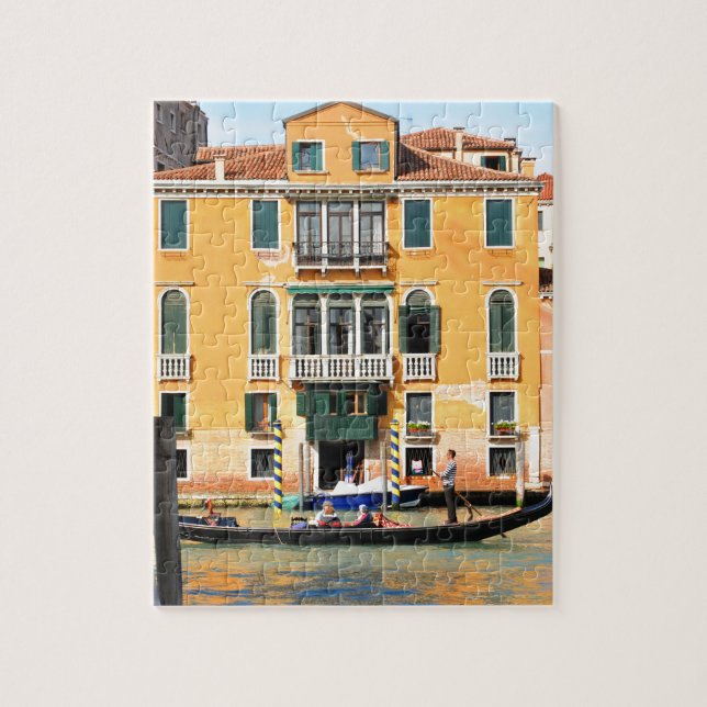 Storslagen kanal, Venedig, italien Pussel (Vertikal)