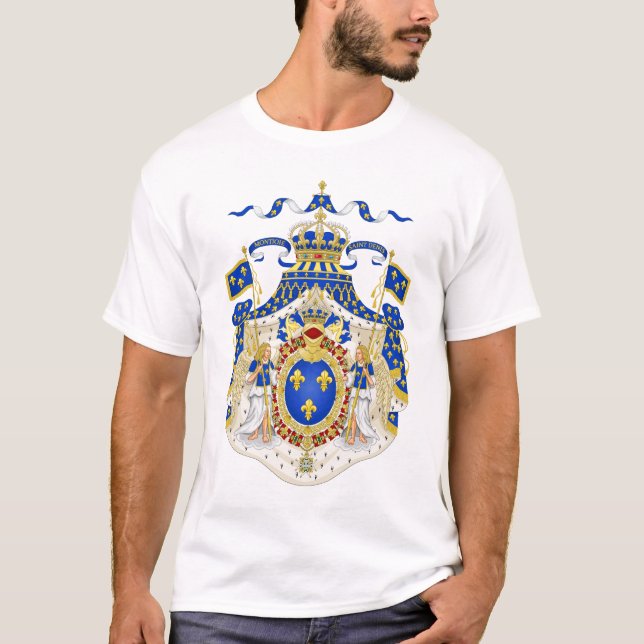 Storslagen kunglig vapensköld av frankriken t-shirt (Framsida)