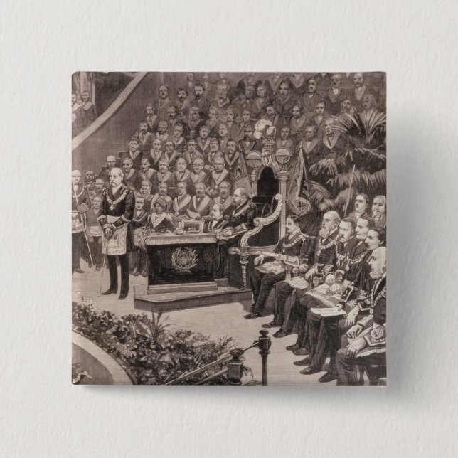 Storslagen Masonic sammankomst i den kungliga Knapp (Framsida)