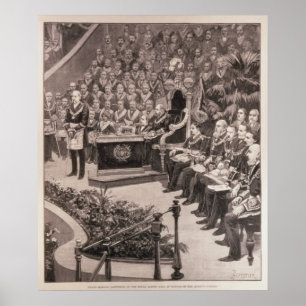 Storslagen Masonic sammankomst i den kungliga Poster