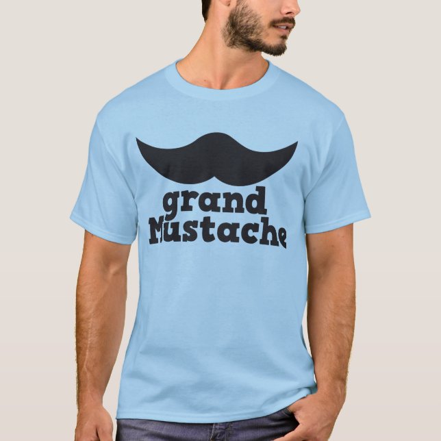 Storslagen mustasch tee (Framsida)