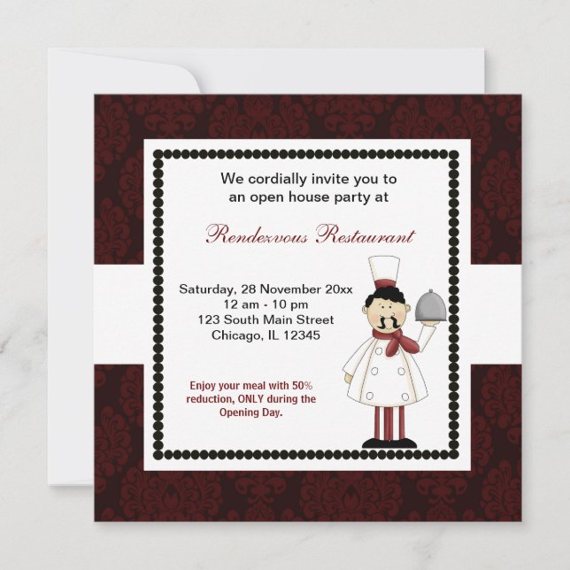 Storslagen öppning inbjudningar (Framsida)