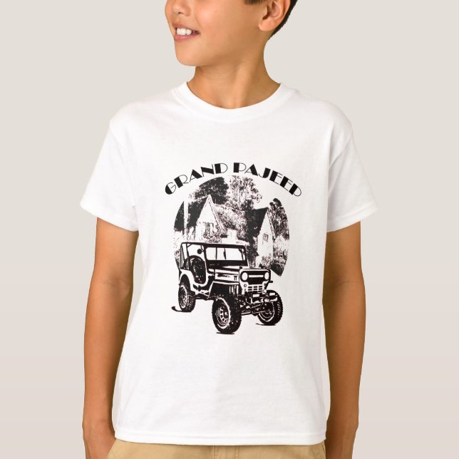 Storslagen pa-jeep t-shirt (Framsida)