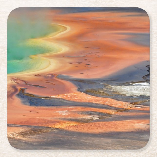 Storslagen Prismatic vårRunoff Underlägg Papper Kvadrat (Framsidan)