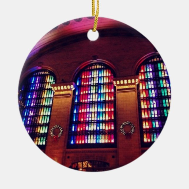 Storslagen prydnad för centralstationjulljus julgransprydnad keramik (Framsidan)