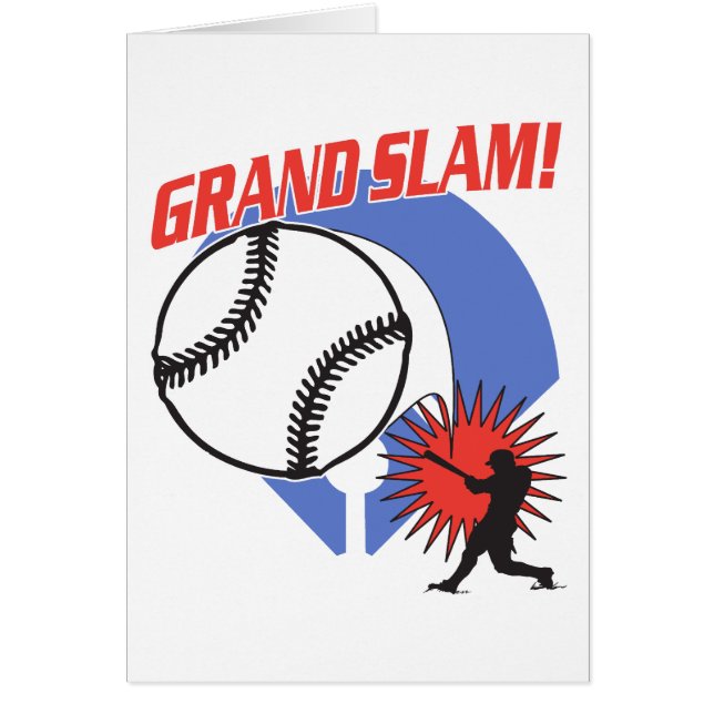 Storslagen Slambaseball Hälsningskort (Framsidan)