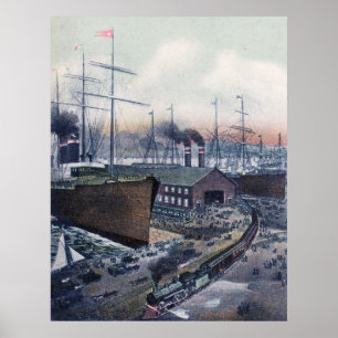 Storslagen stamRy Portland, Maine Poster