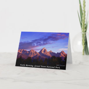 Storslagen Teton för otta nationalpark Kort