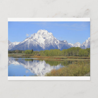 Storslagen Teton nationalpark för Mt. Moran Vykort