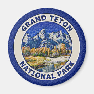 Storslagen Teton nationalpark Magnet