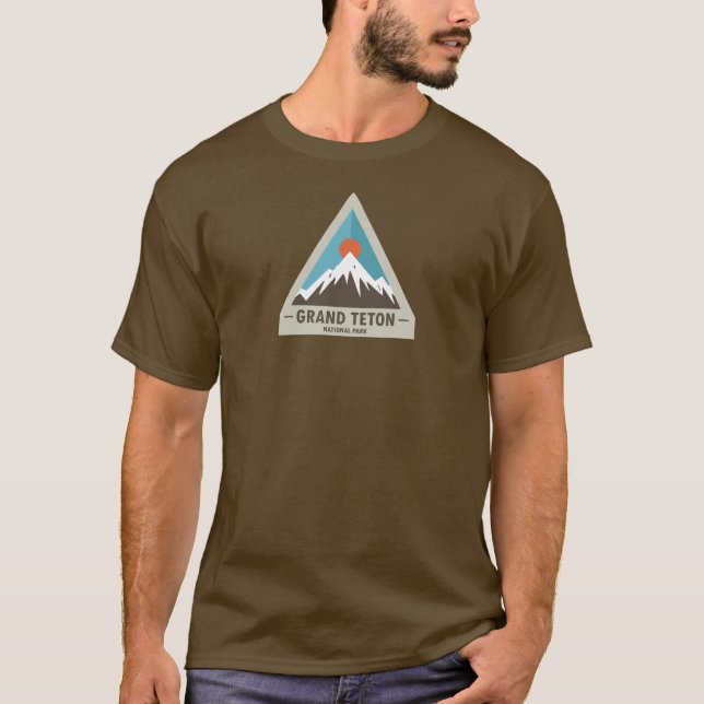 Storslagen Teton nationalpark T Shirt (Framsida)