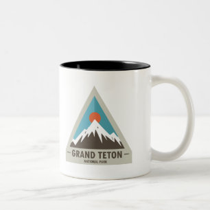 Storslagen Teton nationalpark Två-Tonad Mugg