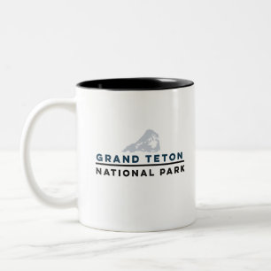 Storslagen Teton nationalpark Två-Tonad Mugg