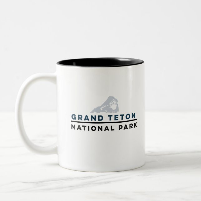 Storslagen Teton nationalpark Två-Tonad Mugg (Vänster)