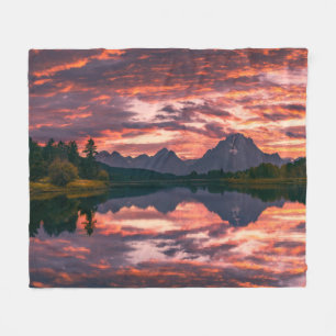 Storslagen Teton nationalpark, Wyoming Fleecefilt