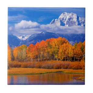 Storslagen Teton nationalpark   Wyoming Kakelplatta