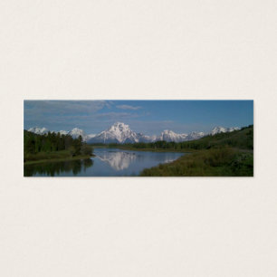 Storslagen Teton nationalparkbokmärke Litet Visitkort