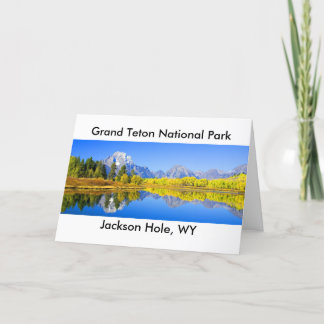 Storslagen Teton nationalparkserie 1 Kort