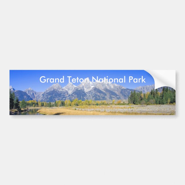 Storslagen Teton nationalparkserie 7 Bildekal (Framsidan)