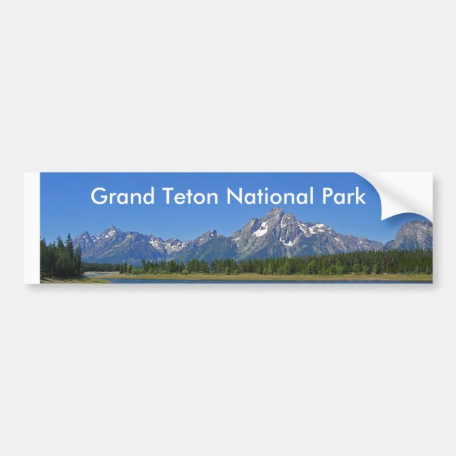 Storslagen Teton nationalparkserie 9 Bildekal (Framsidan)